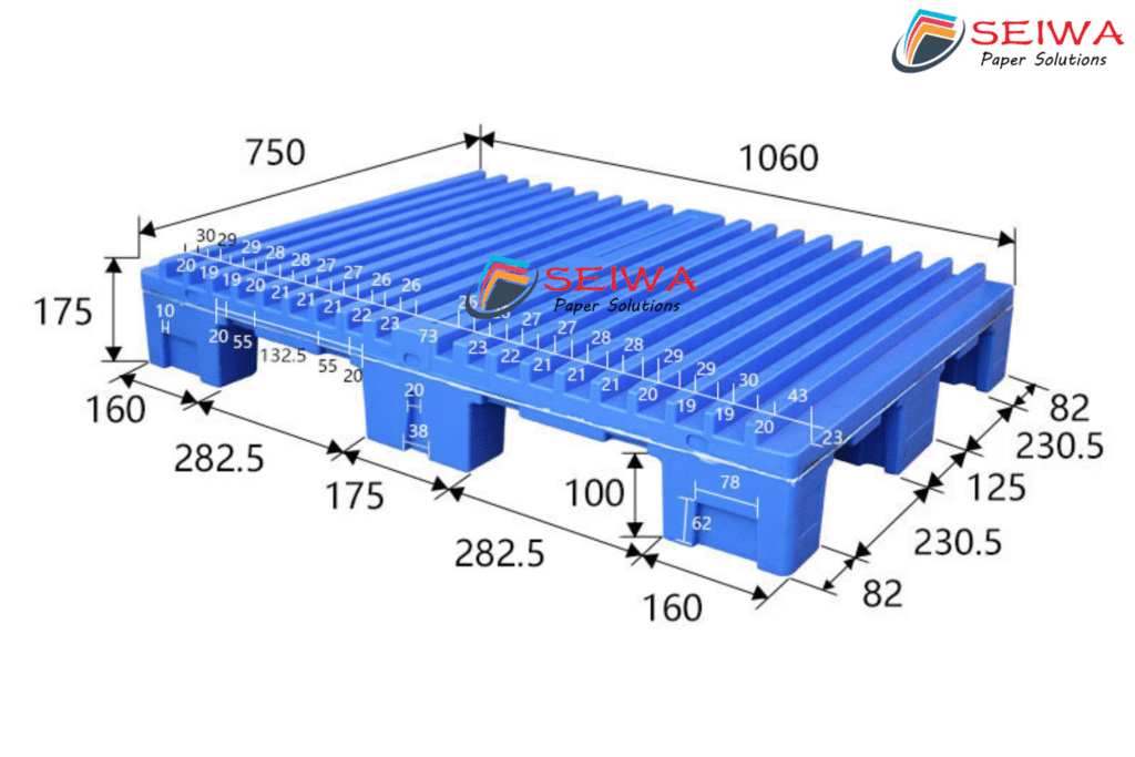 Pallet nhựa rãnh 1060x750x175-1